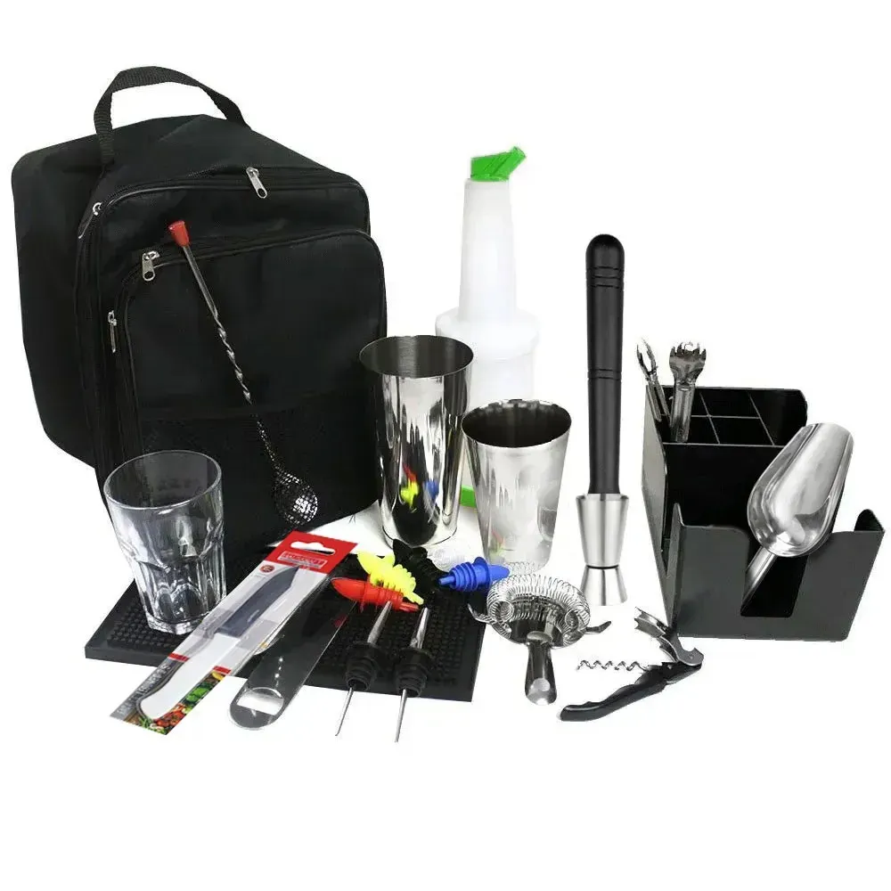 Kit bar profissional verde e preto